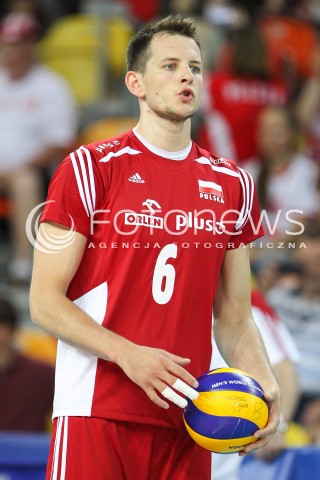  06.06.2015 CZESTOCHOWA<br />SIATKOWKA MEZCZYZN LIGA SWIATOWA 2015 <br />FIVB VOLLEYBALL WORLD LEAGUE 2015 <br />MECZ POLSKA - IRAN ( POLAND - IRAN ) <br />N/Z BARTOSZ KUREK SYLWETKA <br /> 