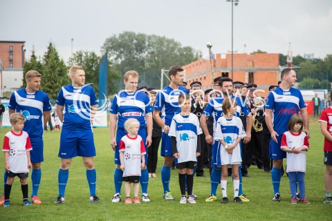  20.06.2015 LODZ POLAND<br />PILKA NOZNA <br />BIZNESOWA LIGA POMOCY NA RZECZ FUNDACJI GAJUSZ<br />N/Z KRZYSZTOF OSTROWSKI RADOSLAW MATUSIAK<br /> 