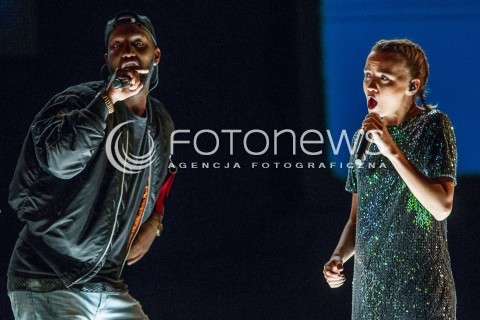  26.06.2015 RZESZOW<br />EUROPEJSKI STADION KULTURY NA STADIONIE MIEJSKIM W RZESZOWIE<br />EUROPEJSKI STADION KULTURY TO CZESC PROJEKTU WSCHOD KULTURY, KTORY LACZY TRZY MIASTA RZESZOW, LUBLIN I BIALYSTOK<br />N/Z IZA LACH I ZESPOL THE AIRPLANE BOYS (KANADA)<br /> 