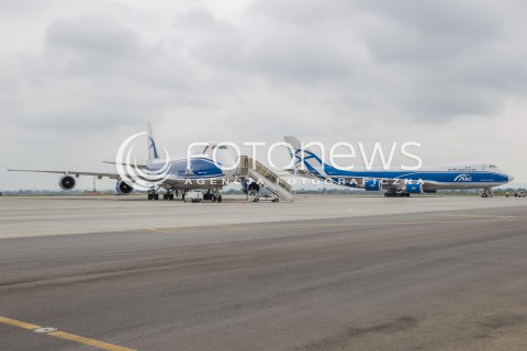 29.06.2015 LOTNISKO JASIONKA <br />
SAMOLOTY TRANSPORTOWE BOEING 747 JUMBO JET ROSYJSKICH LINII AIR BRIDGE CARGO NA LOTNISKU RZESZOW - JASIONKA. NIEOFICJALNIE WIADOMO, ZE SAMOLOTEM TRANSPORTOWANE JEST UZBROJENIE DO AFGANISTANU. ODLOTY I ZALADUNEK ODBYWA SIE W NOCY<br />
N/Z SAMOLOTY BOEING 747 - 400 JUMBOJET (REJESTRACJA: VP-BIM I VP-BJB )<br />
 