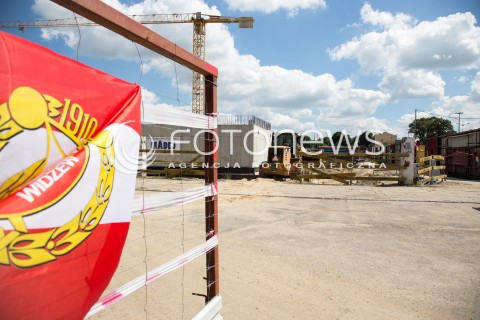  02.07.2015 LODZ POLAND<br />
PILKA NOZNA <br />
KONFERENCJA W SPRAWIE REAKTYWACJI WIDZEWA LODZ<br />
N/Z BUDOWA STADIONU WIDZEWA LODZ<br />
 