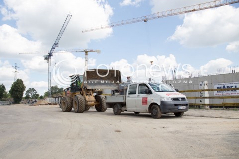  02.07.2015 LODZ POLAND<br />
PILKA NOZNA <br />
KONFERENCJA W SPRAWIE REAKTYWACJI WIDZEWA LODZ<br />
N/Z BUDOWA STADIONU WIDZEWA LODZ<br />
 