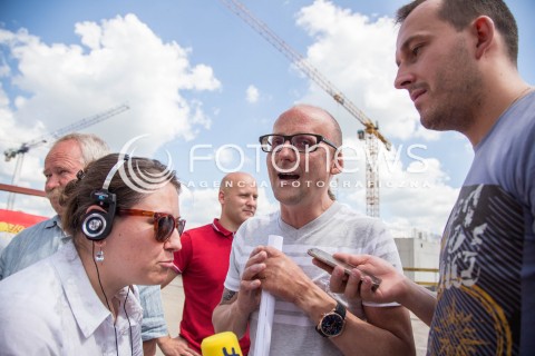  02.07.2015 LODZ POLAND<br />
PILKA NOZNA <br />
KONFERENCJA W SPRAWIE REAKTYWACJI WIDZEWA LODZ<br />
N/Z GRZEGORZ WARANECKI<br />
 