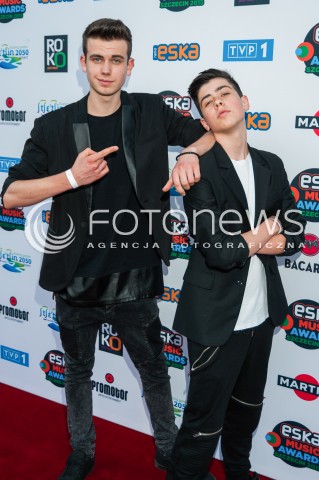  02.07.2015 WARSZAWA<br />GALA OGLOSZENIA NOMINACJI DO ESKA MUSIC AWARDS 2015<br />N/Z JEREMI SIKORSKI ARTUR SIKORSKI<br /> 
