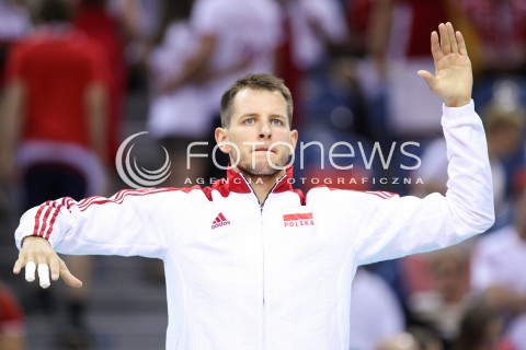  03.07.2015 KRAKOW <br />SIATKOWKA MEZCZYZN LIGA SWIATOWA 2015 <br />FIVB VOLLEYBALL WORLD LEAGUE 2015 <br />MECZ POLSKA - USA ( POLAND - UNITED STATES ) <br />N/Z BARTOSZ KUREK SYLWETKA <br /> 