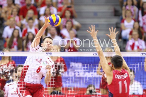  03.07.2015 KRAKOW <br />SIATKOWKA MEZCZYZN LIGA SWIATOWA 2015 <br />FIVB VOLLEYBALL WORLD LEAGUE 2015 <br />MECZ POLSKA - USA ( POLAND - UNITED STATES ) <br />N/Z BARTOSZ KUREK <br /> 