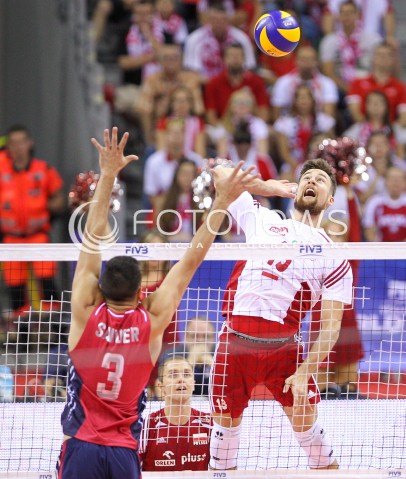  03.07.2015 KRAKOW <br />SIATKOWKA MEZCZYZN LIGA SWIATOWA 2015 <br />FIVB VOLLEYBALL WORLD LEAGUE 2015 <br />MECZ POLSKA - USA ( POLAND - UNITED STATES ) <br />N/Z MICHAL KUBIAK <br /> 