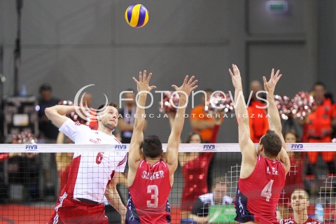  03.07.2015 KRAKOW <br />SIATKOWKA MEZCZYZN LIGA SWIATOWA 2015 <br />FIVB VOLLEYBALL WORLD LEAGUE 2015 <br />MECZ POLSKA - USA ( POLAND - UNITED STATES ) <br />N/Z BARTOSZ KUREK <br /> 