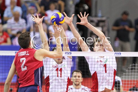  03.07.2015 KRAKOW <br />SIATKOWKA MEZCZYZN LIGA SWIATOWA 2015 <br />FIVB VOLLEYBALL WORLD LEAGUE 2015 <br />MECZ POLSKA - USA ( POLAND - UNITED STATES ) <br />N/Z PIOTR NOWAKOWSKI <br /> 