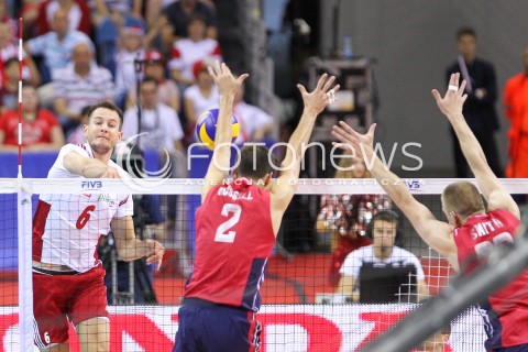  03.07.2015 KRAKOW <br />SIATKOWKA MEZCZYZN LIGA SWIATOWA 2015 <br />FIVB VOLLEYBALL WORLD LEAGUE 2015 <br />MECZ POLSKA - USA ( POLAND - UNITED STATES ) <br />N/Z BARTOSZ KUREK <br /> 