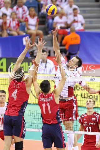  03.07.2015 KRAKOW <br />SIATKOWKA MEZCZYZN LIGA SWIATOWA 2015 <br />FIVB VOLLEYBALL WORLD LEAGUE 2015 <br />MECZ POLSKA - USA ( POLAND - UNITED STATES ) <br />N/Z BARTOSZ KUREK <br /> 