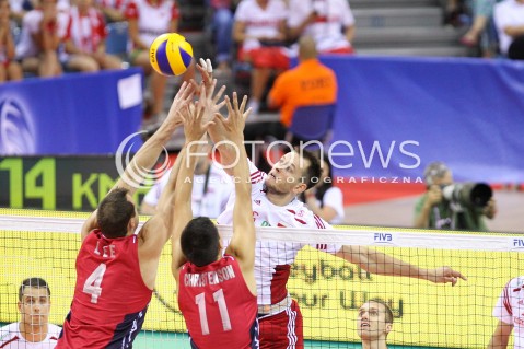  03.07.2015 KRAKOW <br />SIATKOWKA MEZCZYZN LIGA SWIATOWA 2015 <br />FIVB VOLLEYBALL WORLD LEAGUE 2015 <br />MECZ POLSKA - USA ( POLAND - UNITED STATES ) <br />N/Z BARTOSZ KUREK <br /> 