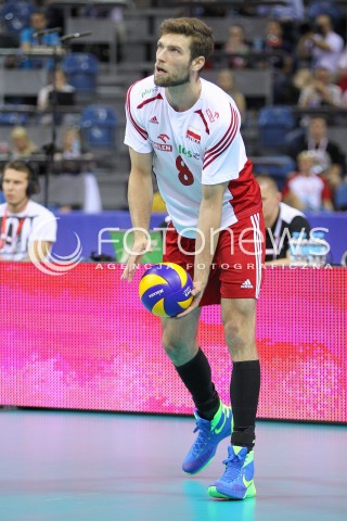  03.07.2015 KRAKOW <br />SIATKOWKA MEZCZYZN LIGA SWIATOWA 2015 <br />FIVB VOLLEYBALL WORLD LEAGUE 2015 <br />MECZ POLSKA - USA ( POLAND - UNITED STATES ) <br />N/Z ANDRZEJ WRONA SYLWETKA <br /> 