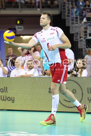  03.07.2015 KRAKOW <br />SIATKOWKA MEZCZYZN LIGA SWIATOWA 2015 <br />FIVB VOLLEYBALL WORLD LEAGUE 2015 <br />MECZ POLSKA - USA ( POLAND - UNITED STATES ) <br />N/Z BARTOSZ KUREK SYLWETKA <br /> 