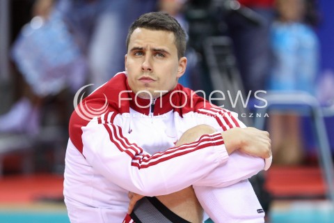  03.07.2015 KRAKOW <br />SIATKOWKA MEZCZYZN LIGA SWIATOWA 2015 <br />FIVB VOLLEYBALL WORLD LEAGUE 2015 <br />MECZ POLSKA - USA ( POLAND - UNITED STATES ) <br />N/Z FABIAN DRZYZGA SYLWETKA <br /> 