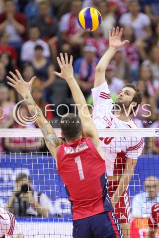  03.07.2015 KRAKOW <br />SIATKOWKA MEZCZYZN LIGA SWIATOWA 2015 <br />FIVB VOLLEYBALL WORLD LEAGUE 2015 <br />MECZ POLSKA - USA ( POLAND - UNITED STATES ) <br />N/Z MATEUSZ MIKA <br /> 