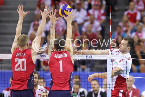  03.07.2015 KRAKOW <br />SIATKOWKA MEZCZYZN LIGA SWIATOWA 2015 <br />FIVB VOLLEYBALL WORLD LEAGUE 2015 <br />MECZ POLSKA - USA ( POLAND - UNITED STATES ) <br />N/Z BARTOSZ KUREK <br /> 