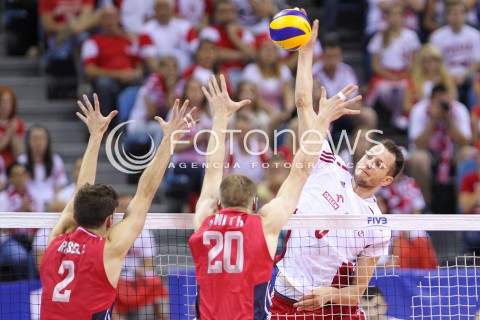  03.07.2015 KRAKOW <br />SIATKOWKA MEZCZYZN LIGA SWIATOWA 2015 <br />FIVB VOLLEYBALL WORLD LEAGUE 2015 <br />MECZ POLSKA - USA ( POLAND - UNITED STATES ) <br />N/Z BARTOSZ KUREK <br /> 