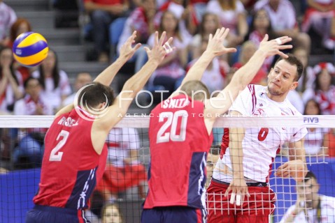  03.07.2015 KRAKOW <br />SIATKOWKA MEZCZYZN LIGA SWIATOWA 2015 <br />FIVB VOLLEYBALL WORLD LEAGUE 2015 <br />MECZ POLSKA - USA ( POLAND - UNITED STATES ) <br />N/Z BARTOSZ KUREK <br /> 