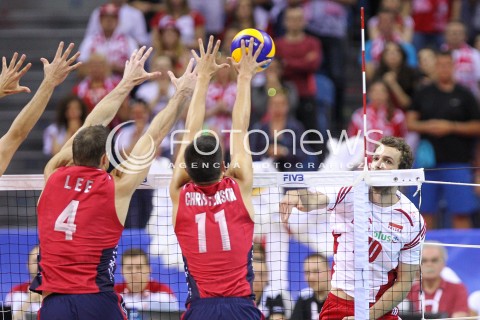  03.07.2015 KRAKOW <br />SIATKOWKA MEZCZYZN LIGA SWIATOWA 2015 <br />FIVB VOLLEYBALL WORLD LEAGUE 2015 <br />MECZ POLSKA - USA ( POLAND - UNITED STATES ) <br />N/Z MATEUSZ MIKA <br /> 