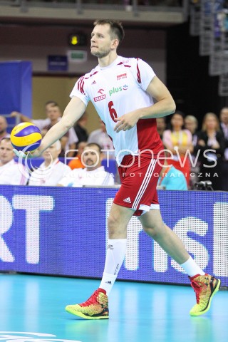  03.07.2015 KRAKOW <br />SIATKOWKA MEZCZYZN LIGA SWIATOWA 2015 <br />FIVB VOLLEYBALL WORLD LEAGUE 2015 <br />MECZ POLSKA - USA ( POLAND - UNITED STATES ) <br />N/Z BARTOSZ KUREK SYLWETKA <br /> 