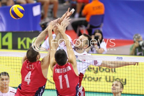  03.07.2015 KRAKOW <br />SIATKOWKA MEZCZYZN LIGA SWIATOWA 2015 <br />FIVB VOLLEYBALL WORLD LEAGUE 2015 <br />MECZ POLSKA - USA ( POLAND - UNITED STATES ) <br />N/Z BARTOSZ KUREK <br /> 