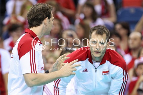  03.07.2015 KRAKOW <br />SIATKOWKA MEZCZYZN LIGA SWIATOWA 2015 <br />FIVB VOLLEYBALL WORLD LEAGUE 2015 <br />MECZ POLSKA - USA ( POLAND - UNITED STATES ) <br />N/Z BARTOSZ KUREK STEPHANE ANTIGA TRENER ( HEAD COACH ) <br /> 