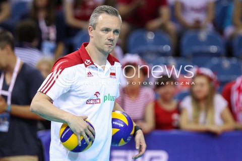  03.07.2015 KRAKOW <br />SIATKOWKA MEZCZYZN LIGA SWIATOWA 2015 <br />FIVB VOLLEYBALL WORLD LEAGUE 2015 <br />MECZ POLSKA - USA ( POLAND - UNITED STATES ) <br />N/Z WOJCIECH JANAS SYLWETKA<br /> 