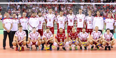  03.07.2015 KRAKOW <br />
SIATKOWKA MEZCZYZN LIGA SWIATOWA 2015 <br />
FIVB VOLLEYBALL WORLD LEAGUE 2015 <br />
MECZ POLSKA - USA ( POLAND - UNITED STATES ) <br />
N/Z REPREZENTACJA POLSKI ZDJECIE GRUPOWE GRUPOWKA TEAM GROUP PHOTO<br />
 