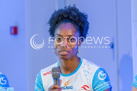  04.07.2015 KRAKOW <br />PREZENTACJA NOWYCH SIATKAREK CHEMIKA POLICE<br />N/Z MADELAYNNE MONTANO<br /> 