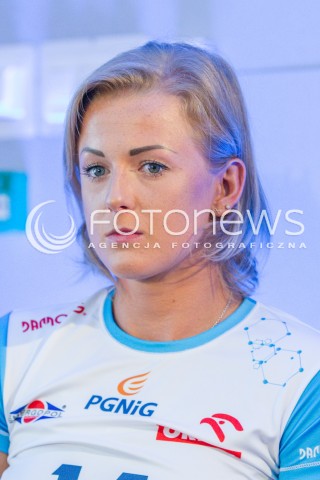  04.07.2015 KRAKOW <br />PREZENTACJA NOWYCH SIATKAREK CHEMIKA POLICE<br />N/Z JOANNA WOLOSZ<br /> 