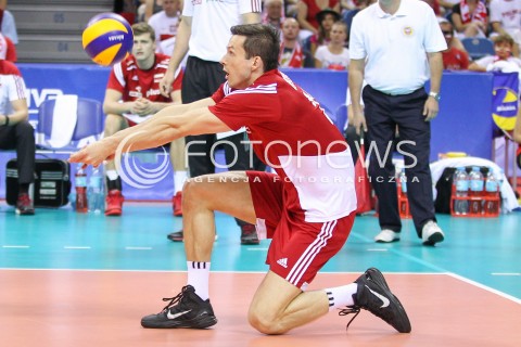  04.07.2015 KRAKOW <br />SIATKOWKA MEZCZYZN LIGA SWIATOWA 2015 <br />FIVB VOLLEYBALL WORLD LEAGUE 2015 <br />MECZ POLSKA - USA ( POLAND - UNITED STATES ) <br />N/Z RAFAL BUSZEK <br /> 