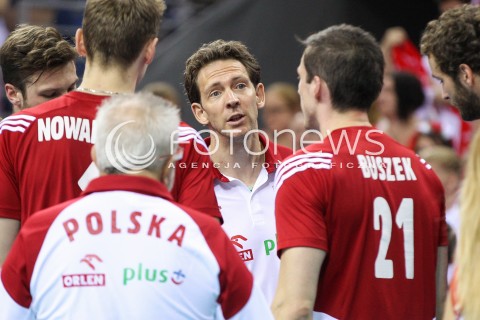  04.07.2015 KRAKOW <br />SIATKOWKA MEZCZYZN LIGA SWIATOWA 2015 <br />FIVB VOLLEYBALL WORLD LEAGUE 2015 <br />MECZ POLSKA - USA ( POLAND - UNITED STATES ) <br />N/Z STEPHANE ANTIGA TRENER ( HEAD COACH ) <br /> 