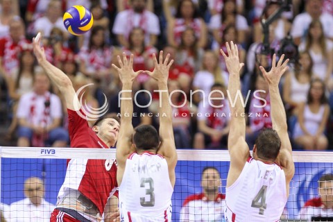  04.07.2015 KRAKOW <br />SIATKOWKA MEZCZYZN LIGA SWIATOWA 2015 <br />FIVB VOLLEYBALL WORLD LEAGUE 2015 <br />MECZ POLSKA - USA ( POLAND - UNITED STATES ) <br />N/Z BARTOSZ KUREK <br /> 