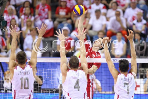  04.07.2015 KRAKOW <br />SIATKOWKA MEZCZYZN LIGA SWIATOWA 2015 <br />FIVB VOLLEYBALL WORLD LEAGUE 2015 <br />MECZ POLSKA - USA ( POLAND - UNITED STATES ) <br />N/Z BARTOSZ KUREK <br /> 