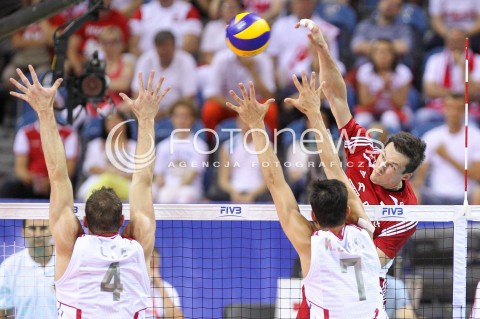 04.07.2015 KRAKOW <br />SIATKOWKA MEZCZYZN LIGA SWIATOWA 2015 <br />FIVB VOLLEYBALL WORLD LEAGUE 2015 <br />MECZ POLSKA - USA ( POLAND - UNITED STATES ) <br />N/Z RAFAL BUSZEK <br /> 