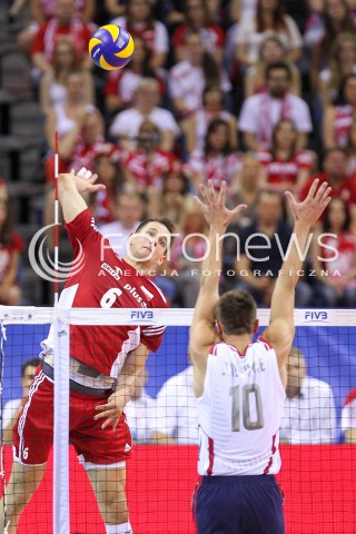 04.07.2015 KRAKOW <br />SIATKOWKA MEZCZYZN LIGA SWIATOWA 2015 <br />FIVB VOLLEYBALL WORLD LEAGUE 2015 <br />MECZ POLSKA - USA ( POLAND - UNITED STATES ) <br />N/Z BARTOSZ KUREK <br /> 