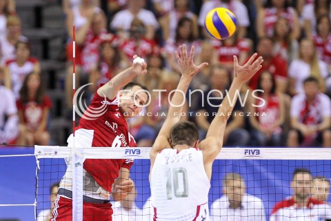  04.07.2015 KRAKOW <br />SIATKOWKA MEZCZYZN LIGA SWIATOWA 2015 <br />FIVB VOLLEYBALL WORLD LEAGUE 2015 <br />MECZ POLSKA - USA ( POLAND - UNITED STATES ) <br />N/Z BARTOSZ KUREK <br /> 