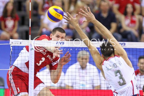  04.07.2015 KRAKOW <br />SIATKOWKA MEZCZYZN LIGA SWIATOWA 2015 <br />FIVB VOLLEYBALL WORLD LEAGUE 2015 <br />MECZ POLSKA - USA ( POLAND - UNITED STATES ) <br />N/Z DAWID KONARSKI <br /> 