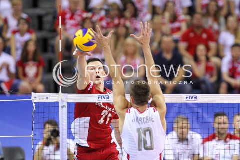  04.07.2015 KRAKOW <br />SIATKOWKA MEZCZYZN LIGA SWIATOWA 2015 <br />FIVB VOLLEYBALL WORLD LEAGUE 2015 <br />MECZ POLSKA - USA ( POLAND - UNITED STATES ) <br />N/Z RAFAL BUSZEK <br /> 