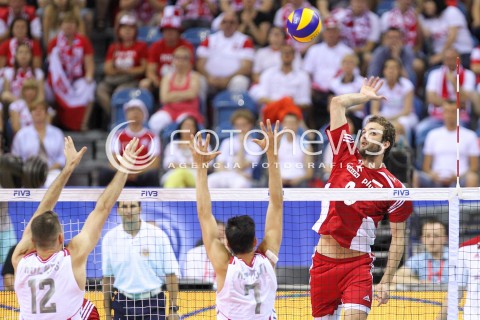  04.07.2015 KRAKOW <br />SIATKOWKA MEZCZYZN LIGA SWIATOWA 2015 <br />FIVB VOLLEYBALL WORLD LEAGUE 2015 <br />MECZ POLSKA - USA ( POLAND - UNITED STATES ) <br />N/Z MATEUSZ MIKA <br /> 