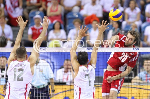  04.07.2015 KRAKOW <br />SIATKOWKA MEZCZYZN LIGA SWIATOWA 2015 <br />FIVB VOLLEYBALL WORLD LEAGUE 2015 <br />MECZ POLSKA - USA ( POLAND - UNITED STATES ) <br />N/Z MATEUSZ MIKA <br /> 