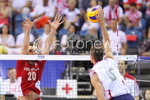  04.07.2015 KRAKOW <br />SIATKOWKA MEZCZYZN LIGA SWIATOWA 2015 <br />FIVB VOLLEYBALL WORLD LEAGUE 2015 <br />MECZ POLSKA - USA ( POLAND - UNITED STATES ) <br />N/Z MATEUSZ MIKA <br /> 