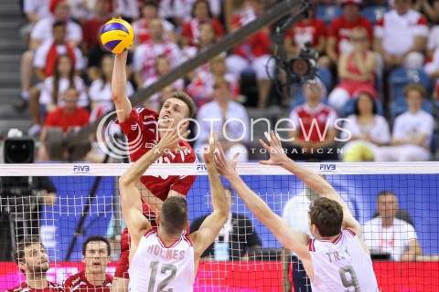  04.07.2015 KRAKOW <br />SIATKOWKA MEZCZYZN LIGA SWIATOWA 2015 <br />FIVB VOLLEYBALL WORLD LEAGUE 2015 <br />MECZ POLSKA - USA ( POLAND - UNITED STATES ) <br />N/Z MATEUSZ BIENIEK <br /> 