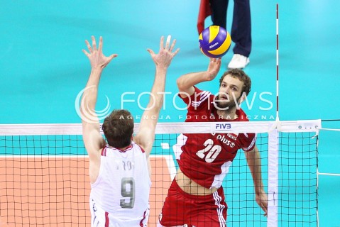  04.07.2015 KRAKOW <br />SIATKOWKA MEZCZYZN LIGA SWIATOWA 2015 <br />FIVB VOLLEYBALL WORLD LEAGUE 2015 <br />MECZ POLSKA - USA ( POLAND - UNITED STATES ) <br />N/Z MATEUSZ MIKA <br /> 