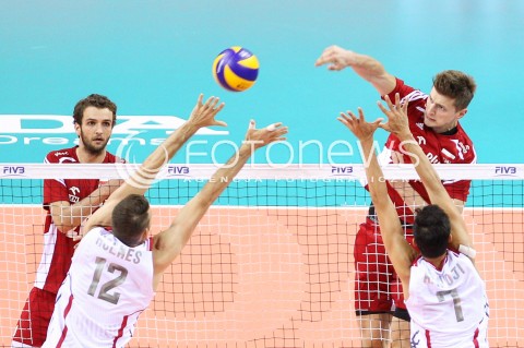  04.07.2015 KRAKOW <br />SIATKOWKA MEZCZYZN LIGA SWIATOWA 2015 <br />FIVB VOLLEYBALL WORLD LEAGUE 2015 <br />MECZ POLSKA - USA ( POLAND - UNITED STATES ) <br />N/Z PIOTR NOWAKOWSKI <br /> 