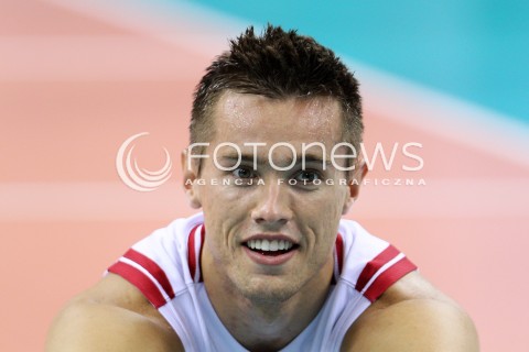  04.07.2015 KRAKOW <br />SIATKOWKA MEZCZYZN LIGA SWIATOWA 2015 <br />FIVB VOLLEYBALL WORLD LEAGUE 2015 <br />MECZ POLSKA - USA ( POLAND - UNITED STATES ) <br />N/Z THOMAS JAESCHKE SYLWETKA GLOWKA PORTRET<br /> 