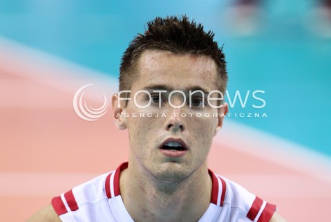  04.07.2015 KRAKOW <br />SIATKOWKA MEZCZYZN LIGA SWIATOWA 2015 <br />FIVB VOLLEYBALL WORLD LEAGUE 2015 <br />MECZ POLSKA - USA ( POLAND - UNITED STATES ) <br />N/Z THOMAS JAESCHKE SYLWETKA GLOWKA PORTRET<br /> 