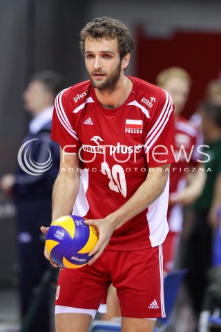  04.07.2015 KRAKOW <br />SIATKOWKA MEZCZYZN LIGA SWIATOWA 2015 <br />FIVB VOLLEYBALL WORLD LEAGUE 2015 <br />MECZ POLSKA - USA ( POLAND - UNITED STATES ) <br />N/Z MATEUSZ MIKA SYLWETKA <br /> 