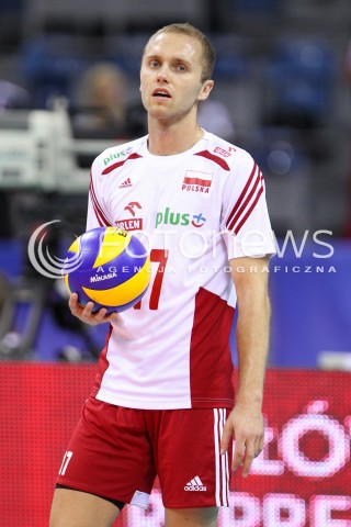  04.07.2015 KRAKOW <br />SIATKOWKA MEZCZYZN LIGA SWIATOWA 2015 <br />FIVB VOLLEYBALL WORLD LEAGUE 2015 <br />MECZ POLSKA - USA ( POLAND - UNITED STATES ) <br />N/Z PAWEL ZATORSKI SYLWETKA <br /> 